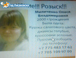 Пропавшую несовершеннолетнюю девочку нашли в Лисаковске Пропавшую несовершеннолетнюю девочку нашли в Лисаковске