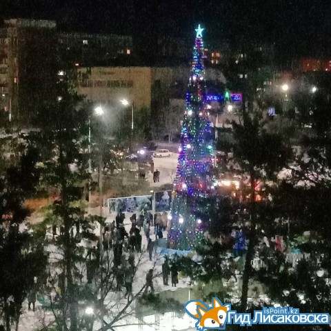 В Лисаковске зажгли главную ёлку
