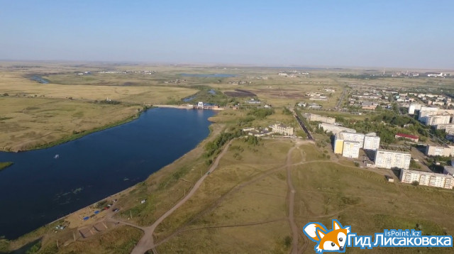Город Лисаковск с высоты птичьего полета