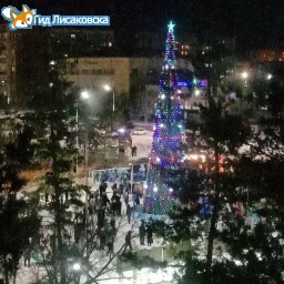 В Лисаковске зажгли главную ёлку