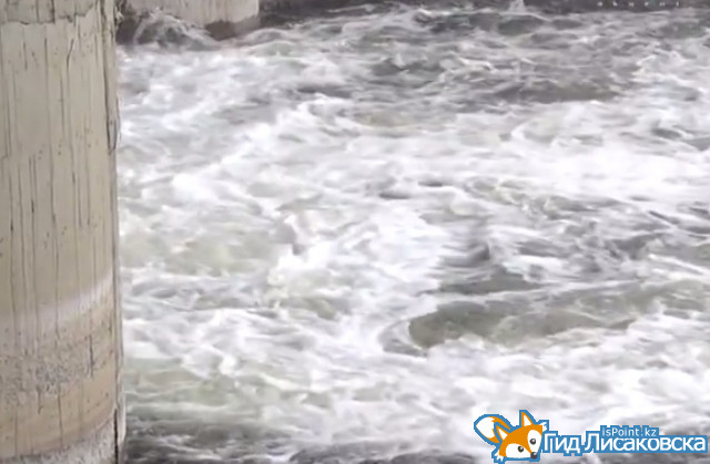 Плановый сброс воды с Кызылжарского водохранилища